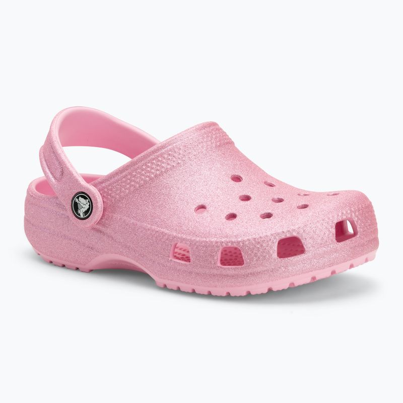 Detské nazúvaky Crocs Classic Glitter Clog Kids pink tweed glitter 2