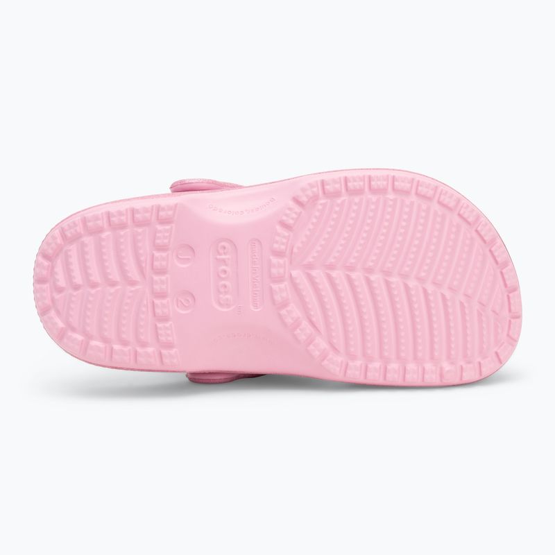 Detské nazúvaky Crocs Classic Glitter Clog Kids pink tweed glitter 5
