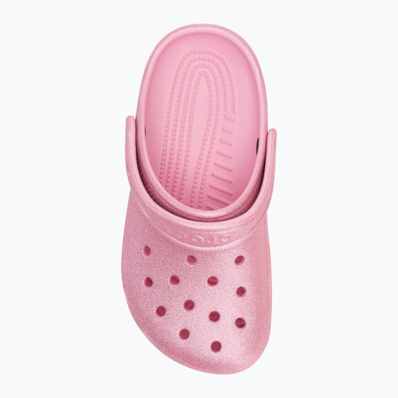 Detské nazúvaky Crocs Classic Glitter Clog Kids pink tweed glitter 6