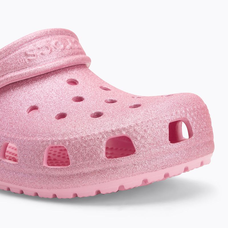 Detské nazúvaky Crocs Classic Glitter Clog Kids pink tweed glitter 8