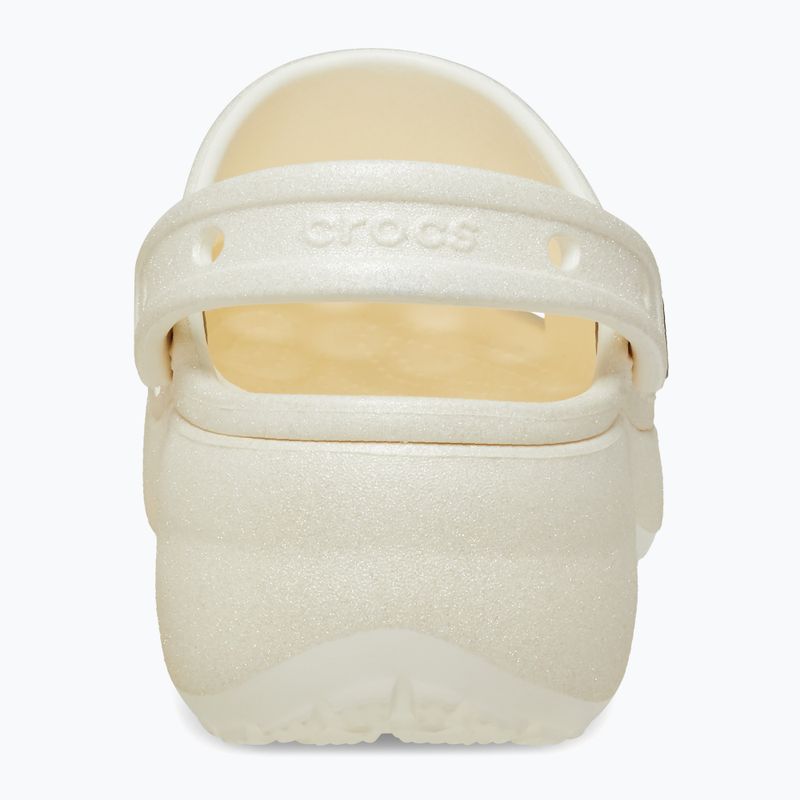 Dámske šľapky Crocs Classic Platform Glitter chalk 11