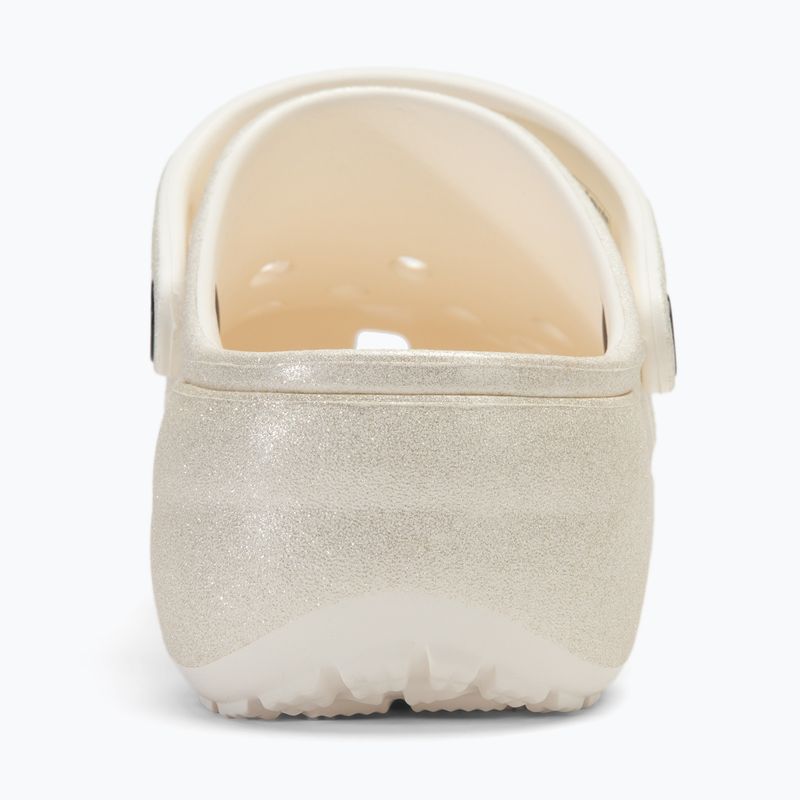 Dámske šľapky Crocs Classic Platform Glitter chalk 7