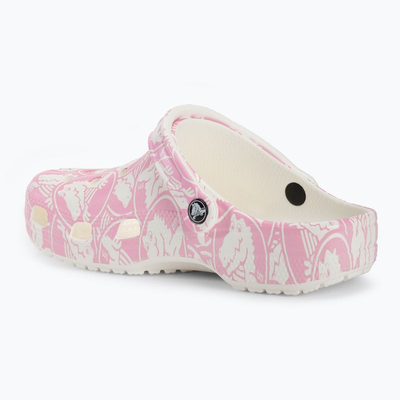 Šľapky Crocs Classic Duke Print Clog pink tweed 4