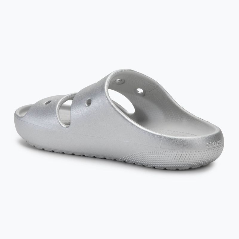 Šľapky Crocs Classic Metallic Sandal V2 silver 3