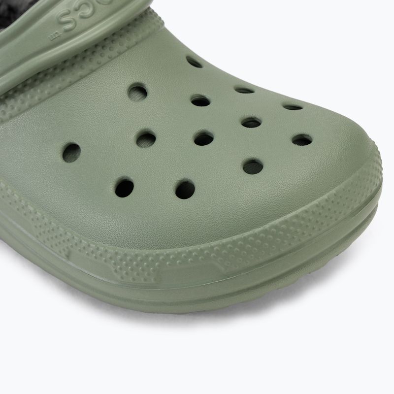 Šľapky Crocs Classic Lined Clog moss/multi 8