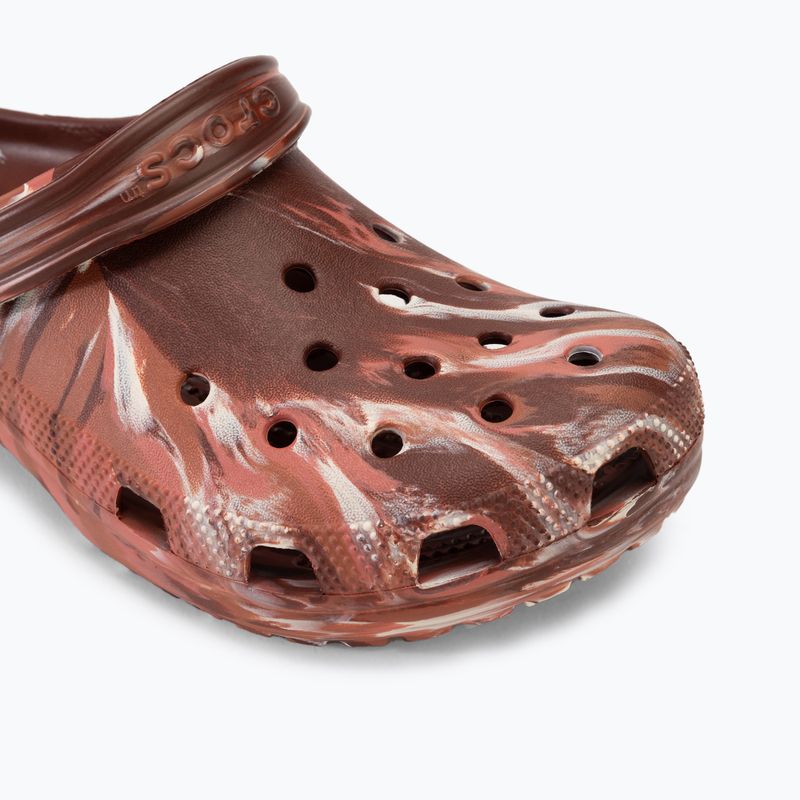 Šľapky Crocs Classic Marbled Clog dark clay/multi 8