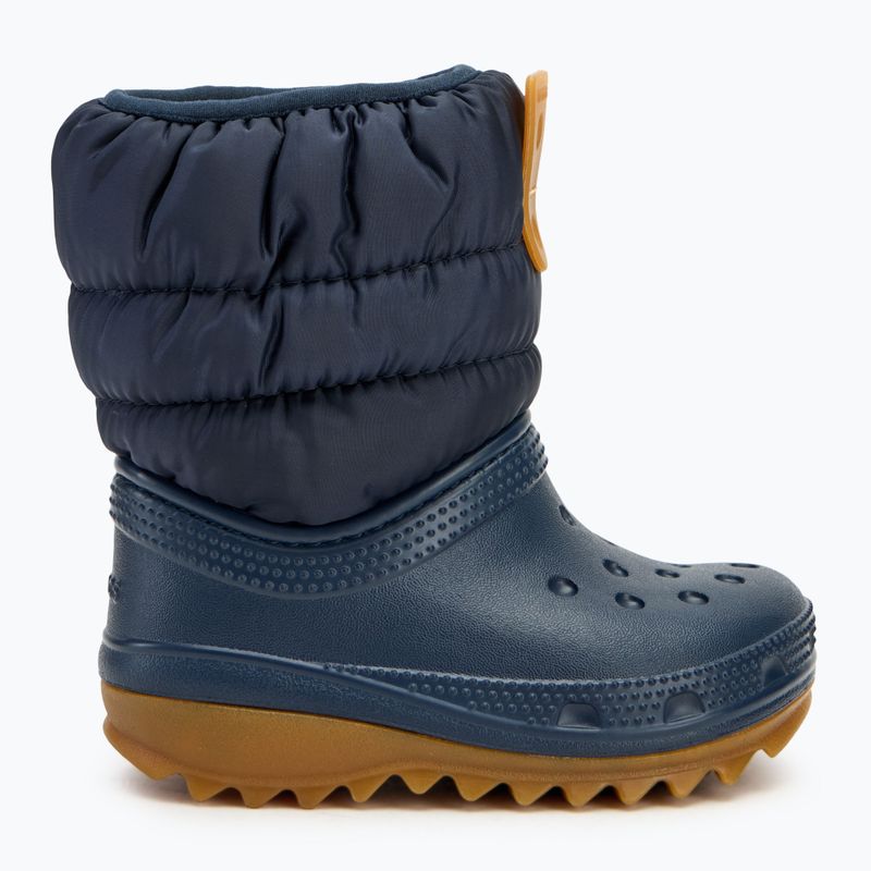 Detské snehule Crocs Classic Neo Puff Boot  navy/gum 2