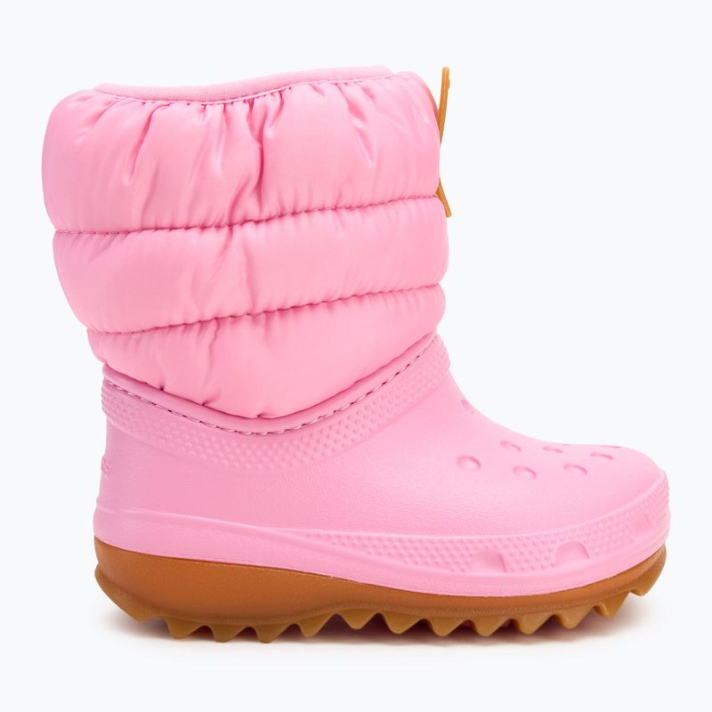 Detské snehule Crocs Classic Neo Puff Boot Toddler pink tweed/gum 2