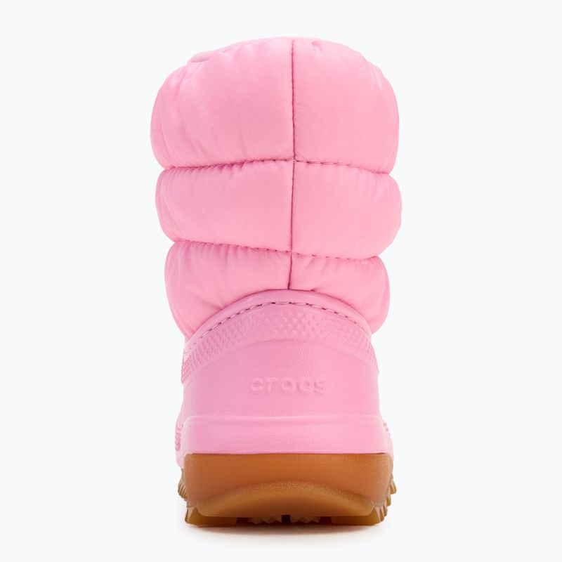 Detské snehule Crocs Classic Neo Puff Boot Toddler pink tweed/gum 6