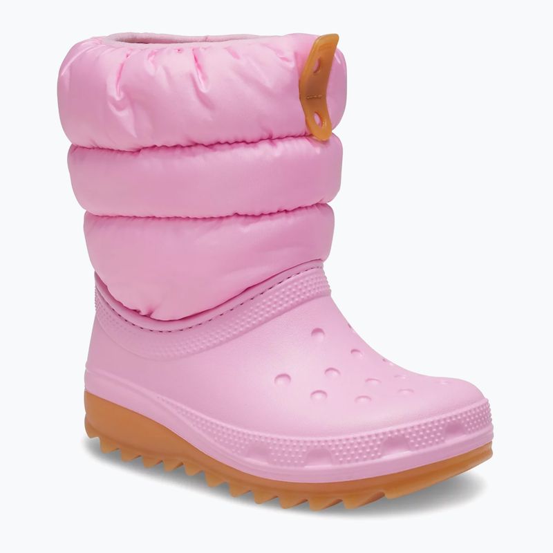 Detské snehule Crocs Classic Neo Puff pink tweed/gum 8