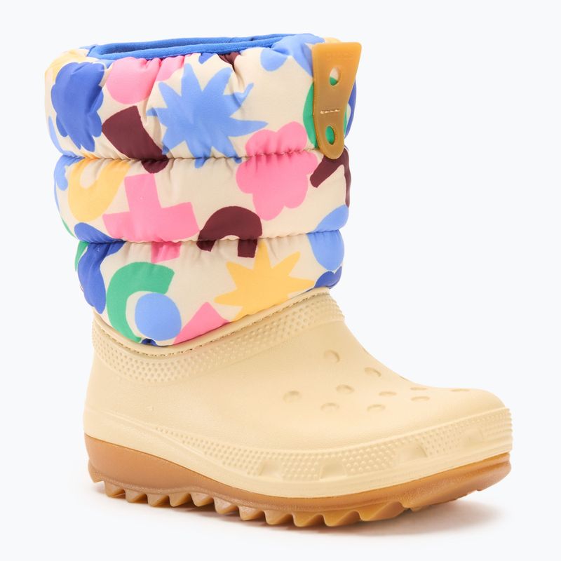 Detské snehule Crocs Classic Neo Puff Geo Shapes hitake/multi