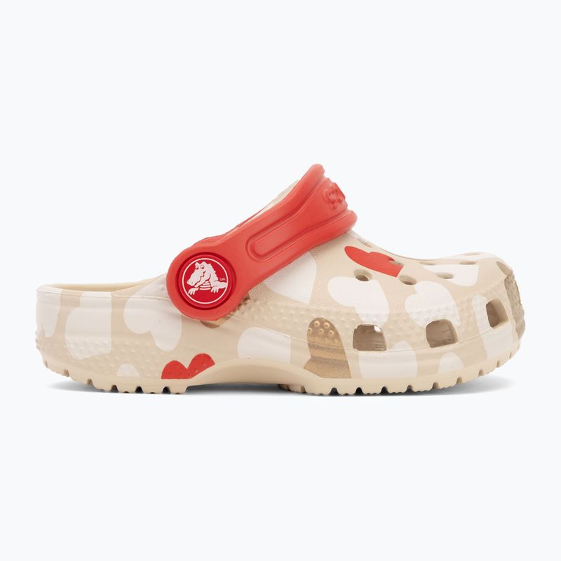 Detské žabky Crocs Classic Heart Print Clog sandstone 3