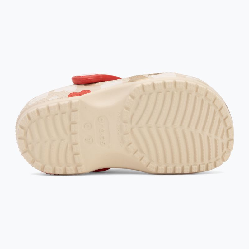 Detské žabky Crocs Classic Heart Print Clog sandstone 5