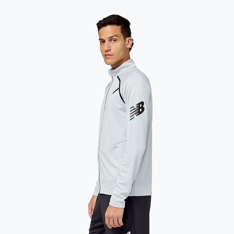 Pánska futbalová mikina New Balance Tenacity Training White MJ23090LAN 2