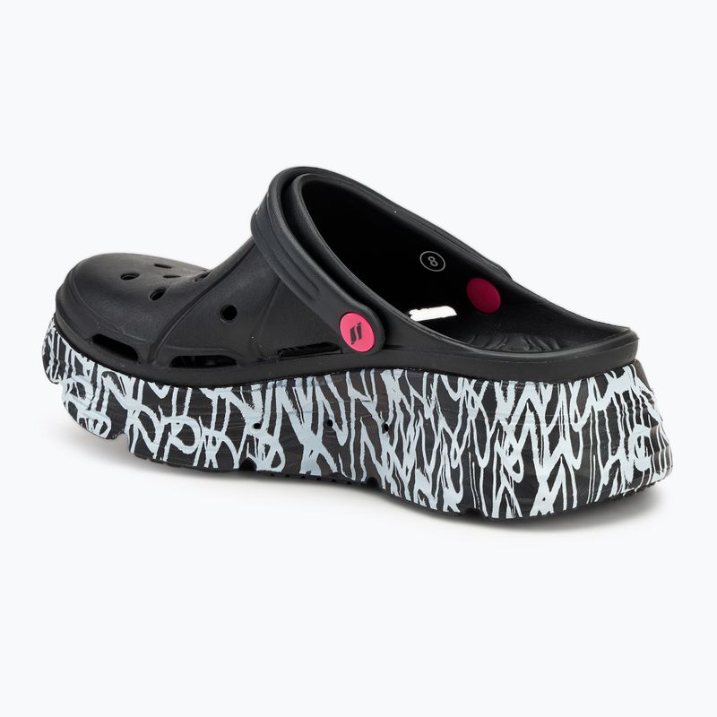 Dámske nazúvaky SKECHERS JGoldcrown Max Cushioning Foamies Love True black 4