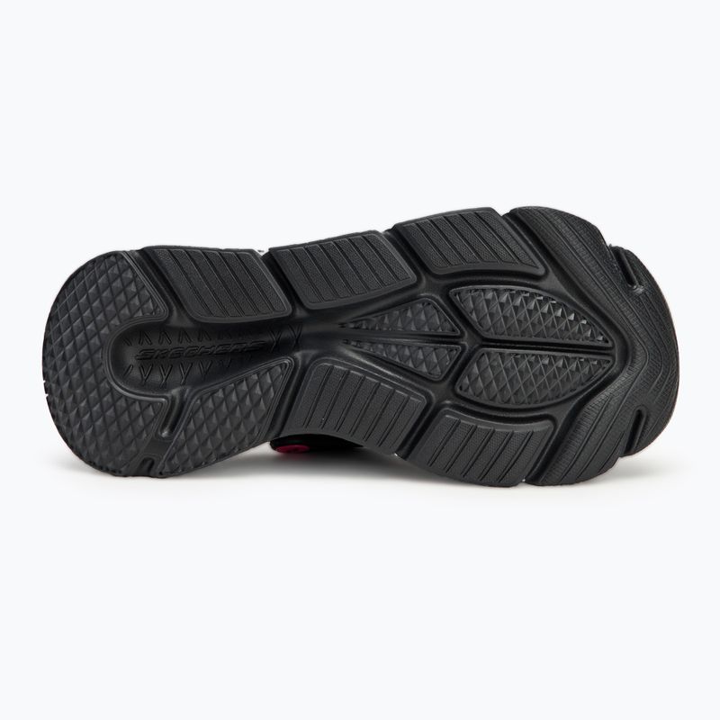 Dámske nazúvaky SKECHERS JGoldcrown Max Cushioning Foamies Love True black 5