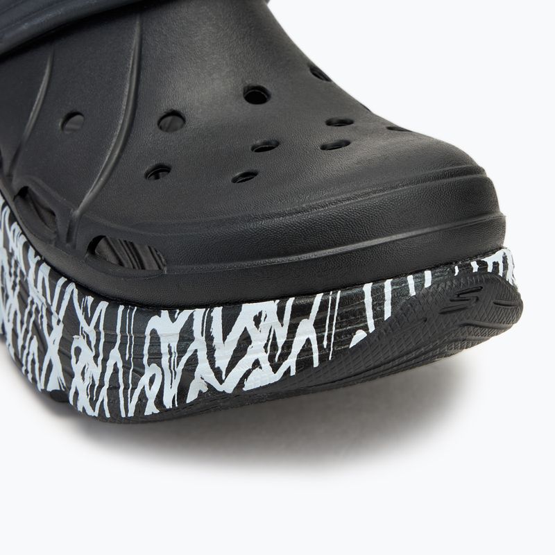 Dámske nazúvaky SKECHERS JGoldcrown Max Cushioning Foamies Love True black 8