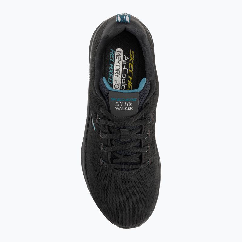 SKECHERS pánske topánky D'Lux Walker Get Oasis black/teal 6