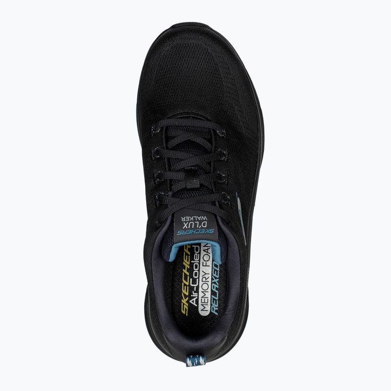 SKECHERS pánske topánky D'Lux Walker Get Oasis black/teal 9