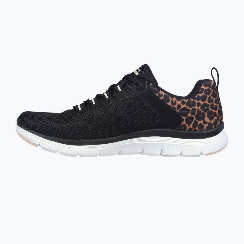 Dámske topánky SKECHERS Flex Appeal 4.0 Wild Ballad black/leopard 3
