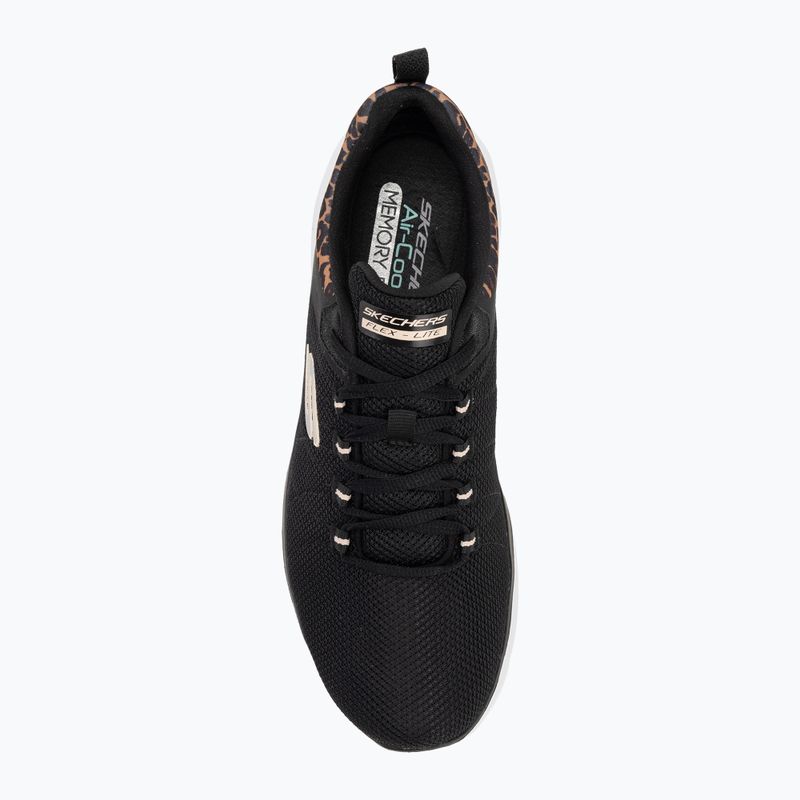 Dámske topánky SKECHERS Flex Appeal 4.0 Wild Ballad black/leopard 5