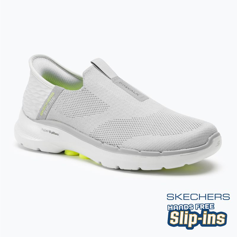 Pánske topánky SKECHERS Slip-ins Go Walk 6 Easy On grey/grey/green