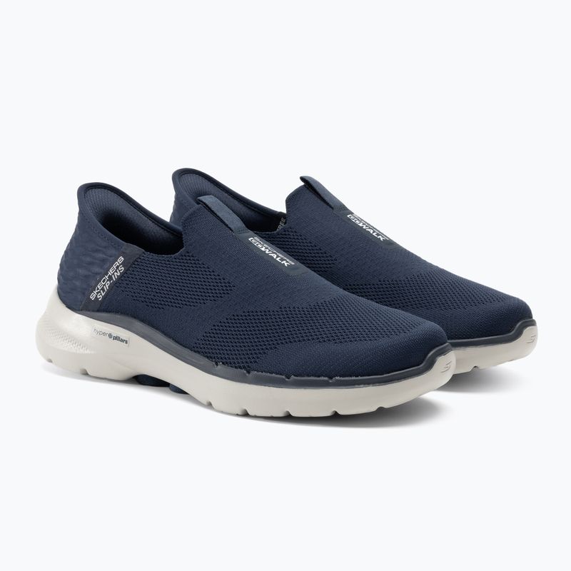 Pánske topánky SKECHERS Slip-ins Go Walk 6 Easy On navy/white 4