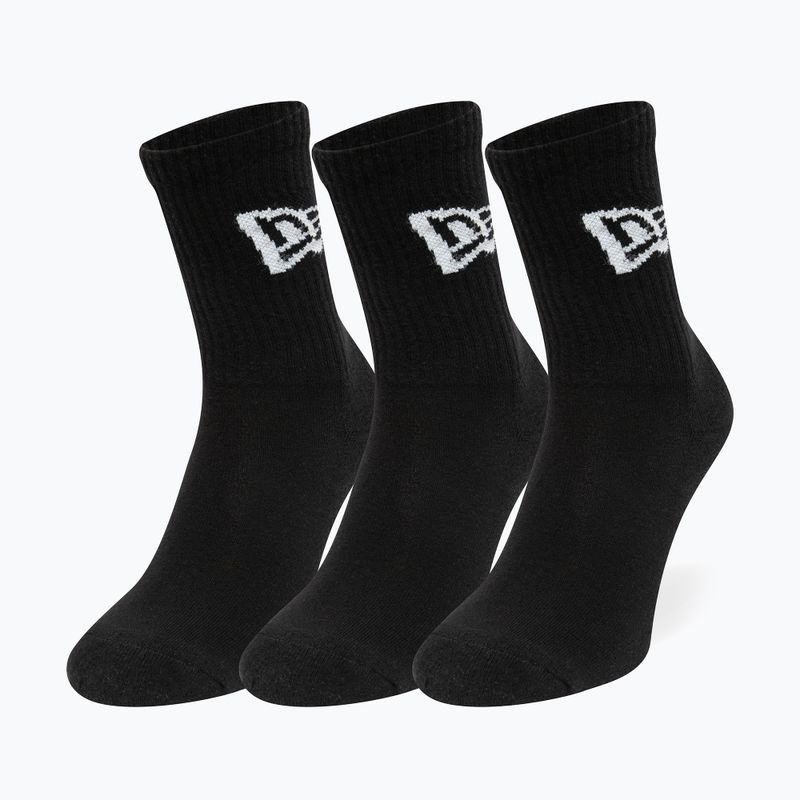 Ponožky New Era Flag Crew 3 páry black