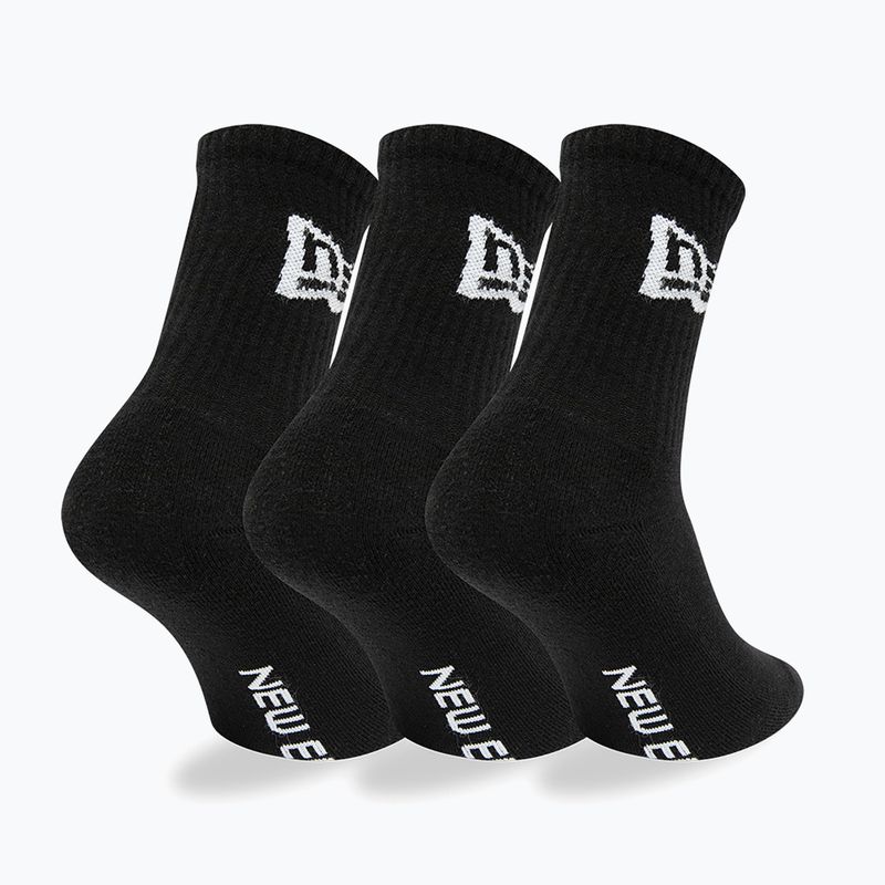 Ponožky New Era Flag Crew 3 páry black 2