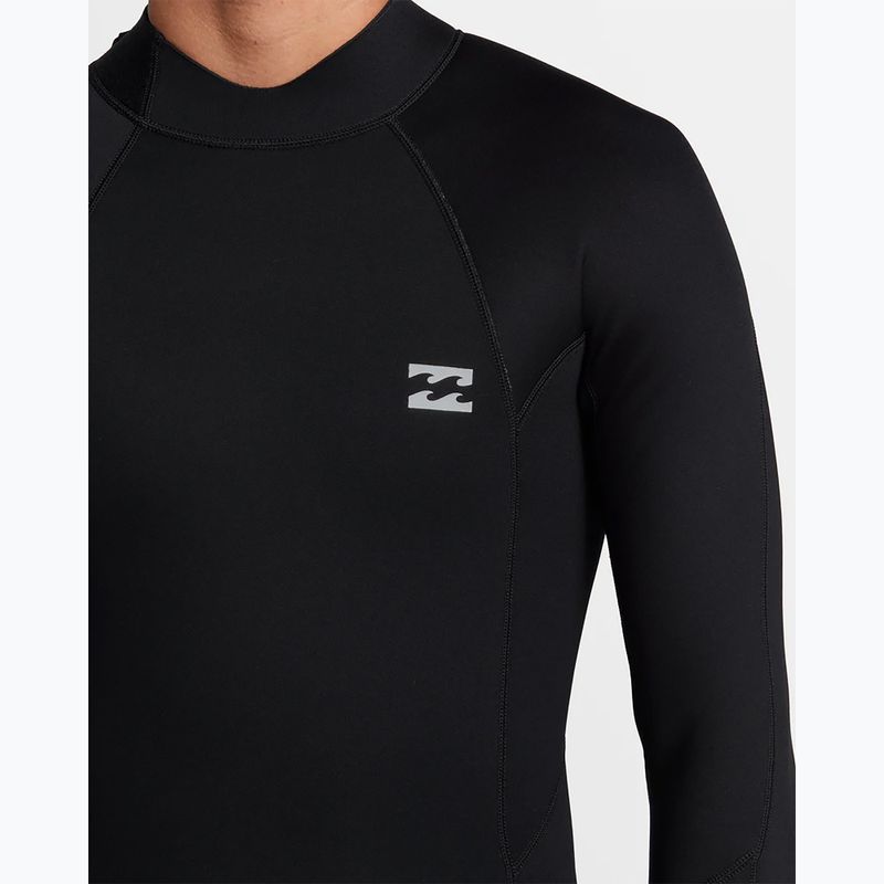 Pánsky neoprén Billabong 4/3 mm Foil Back Zip black 4