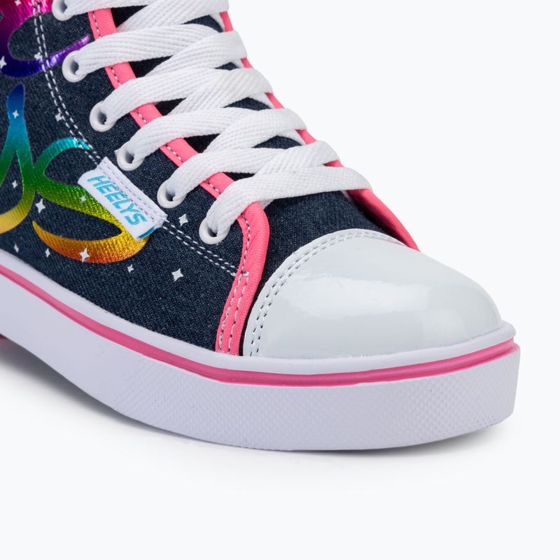 Detské tenisky s kolieskom Heelys Veloz denim/rainbow 8