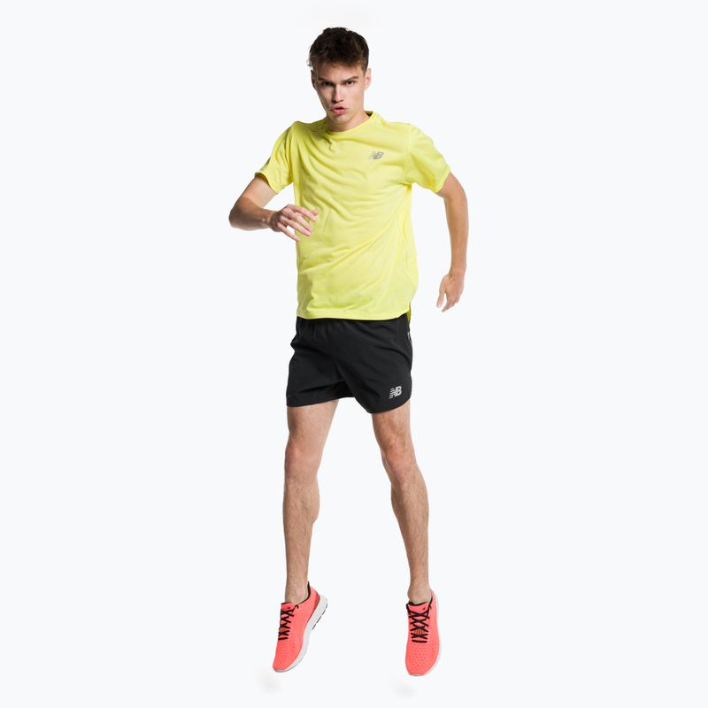 Pánske tričko New Balance Top Impact Run žlté MT21262CSE 2