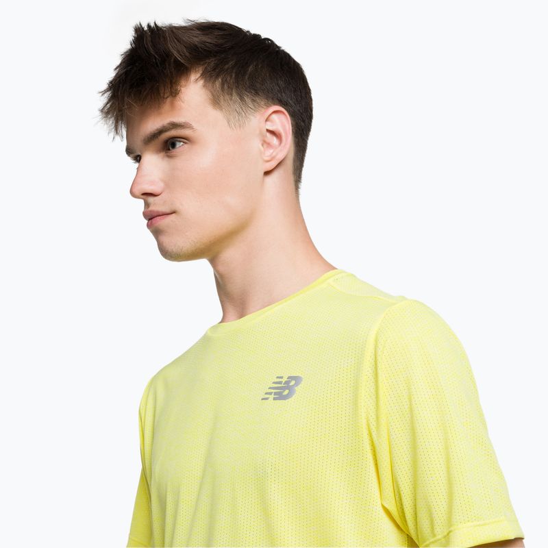 Pánske tričko New Balance Top Impact Run žlté MT21262CSE 4