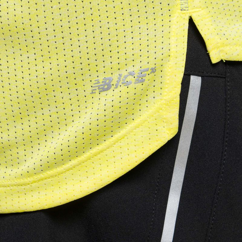 Pánske tričko New Balance Top Impact Run žlté MT21262CSE 5