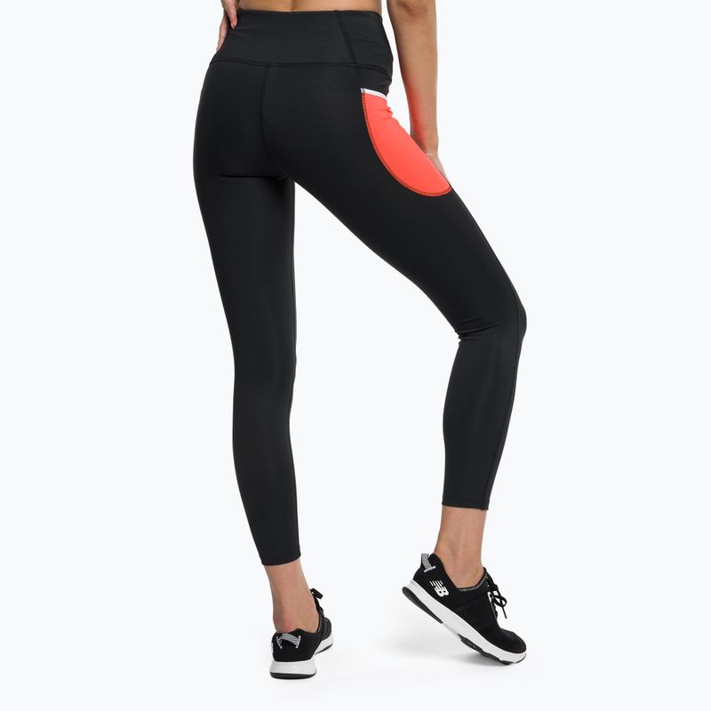 Dámske tréningové legíny New Balance Tight Shape Shield 7/8 High Rise Pocket black WP21112NDF 3