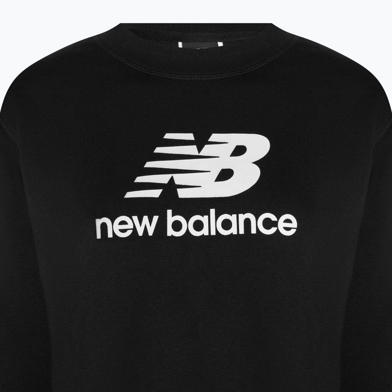 Dámska tréningová mikina New Balance Essentials Stacked Logo French Terry Hoodie black NBWT31533 7