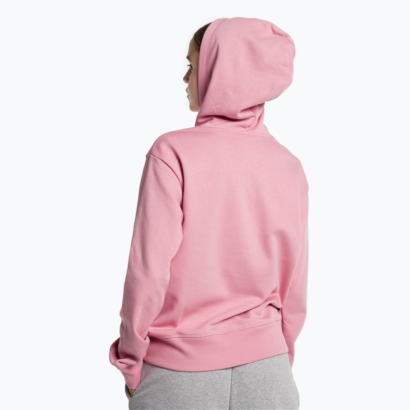 Dámska tréningová mikina New Balance Essentials Stacked Logo French Terry Hoodie pink WT31533HAO 3