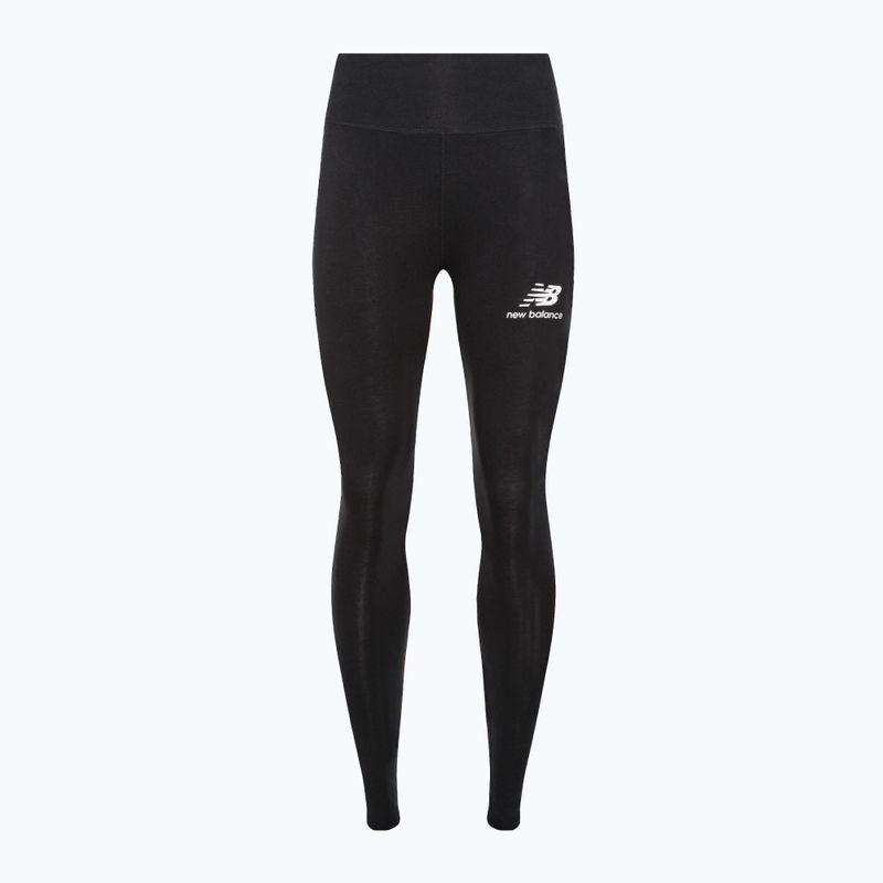 Dámske tréningové legíny New Balance Tight Essentials Stacked Logo Cotton black NBWP31509 5