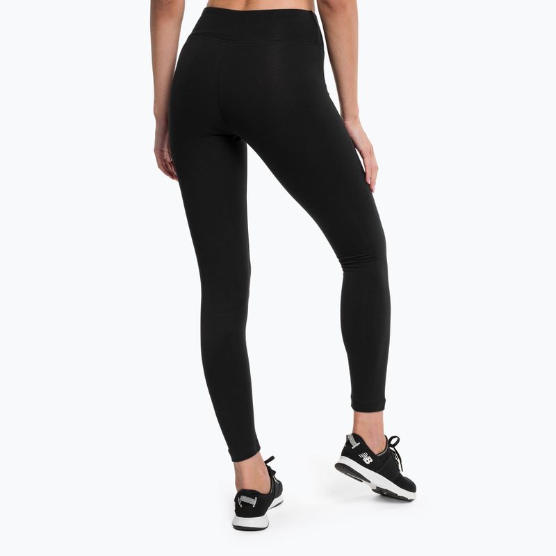 Dámske tréningové legíny New Balance Tight Essentials Stacked Logo Cotton black NBWP31509 3