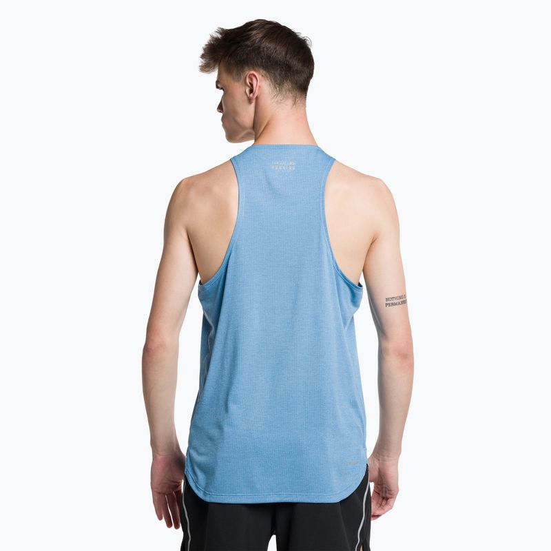 Pánske bežecké tielko New Balance Graphic Impact Run Singlet blue MT21276HBT 3