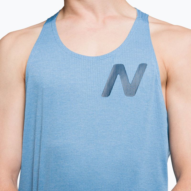 Pánske bežecké tielko New Balance Graphic Impact Run Singlet blue MT21276HBT 4