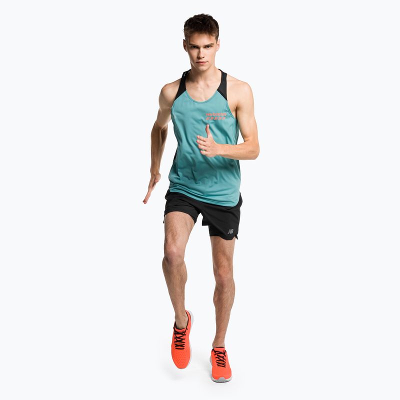 Pánske bežecké tielko New Balance Accelerate Pacer Singlet blue MT31240FAD 2