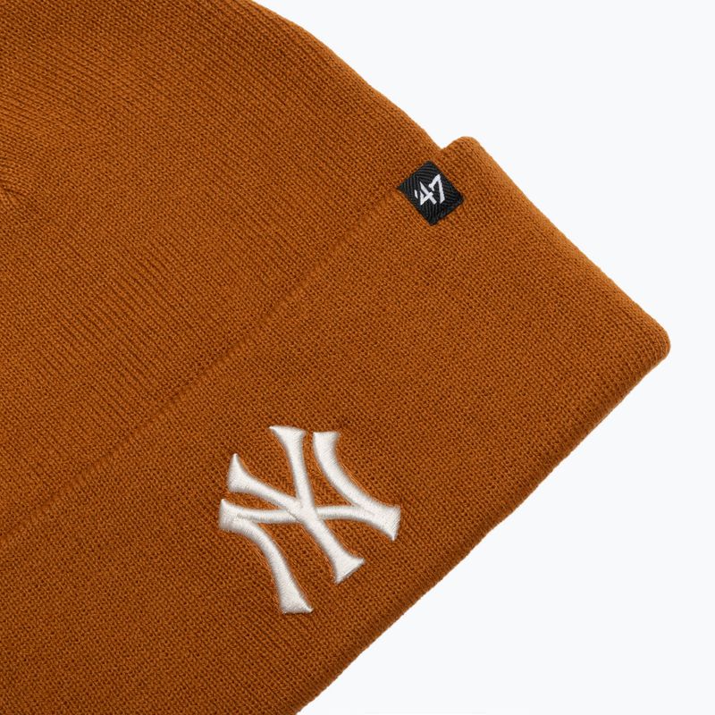 Zimná čiapka 47 Brand MLB New York Yankees Haymaker burnt orange 3