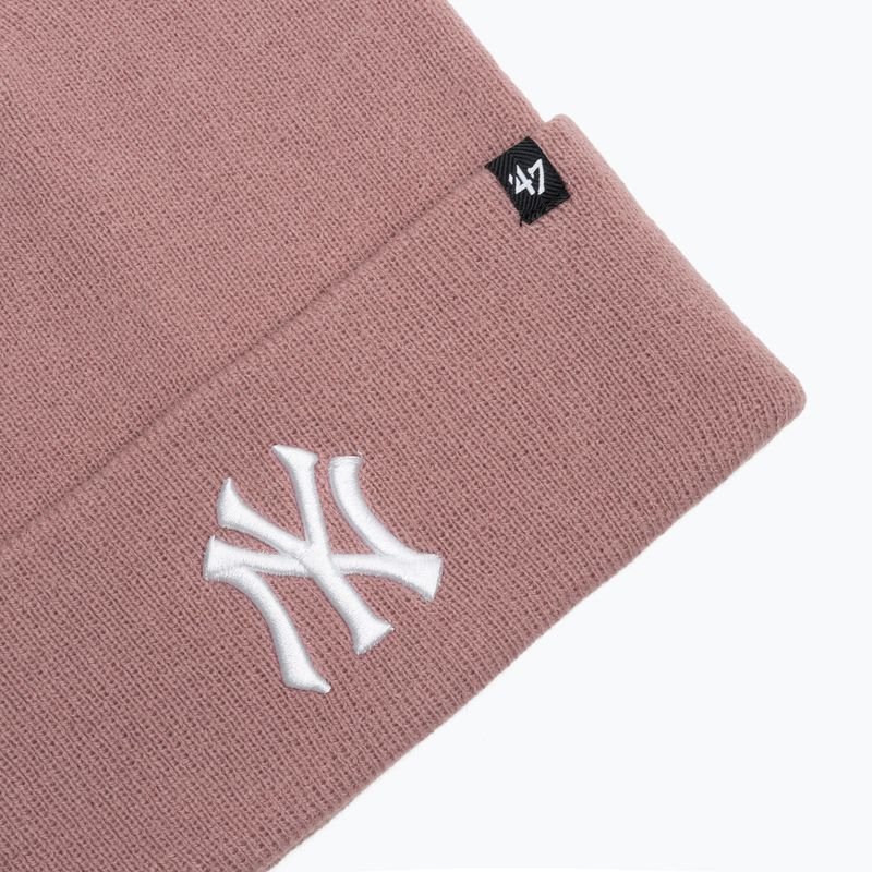 Zimná čiapka 47 Brand MLB New York Yankees Haymaker mauve 3