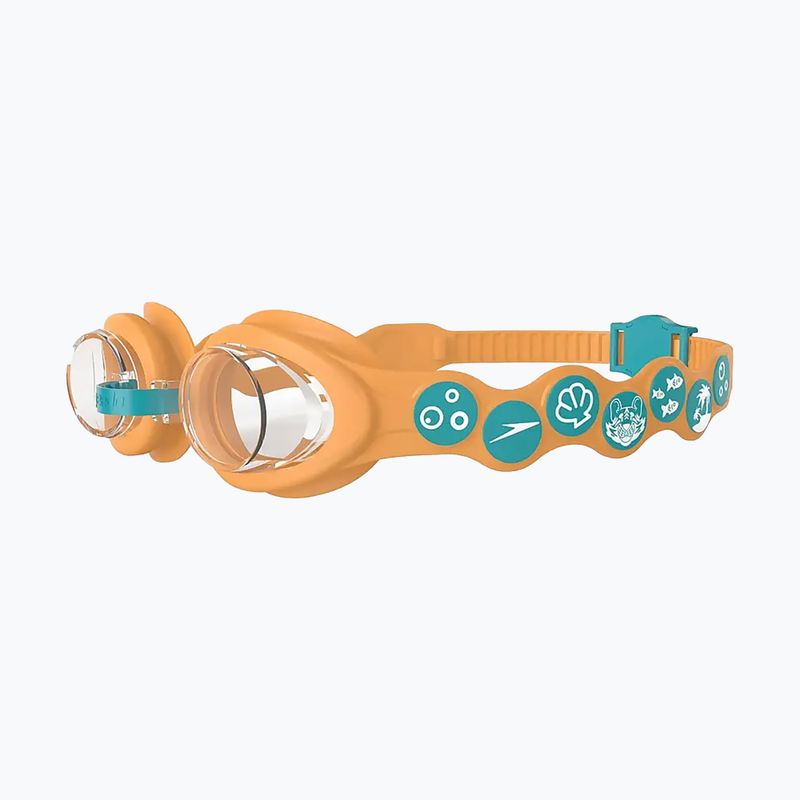 Speedo Infant Spot oranžové/zelené plavecké okuliare 3