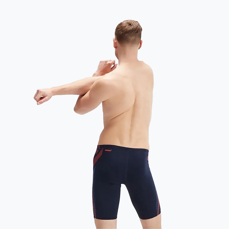 Pánske plavky Speedo Tech Panel navy/orange 9