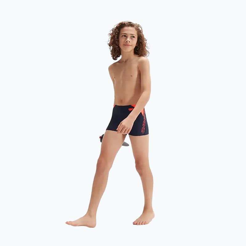 Detské plavecké nohavičky Speedo Hyper Boom Logo Splice navy/orange 11