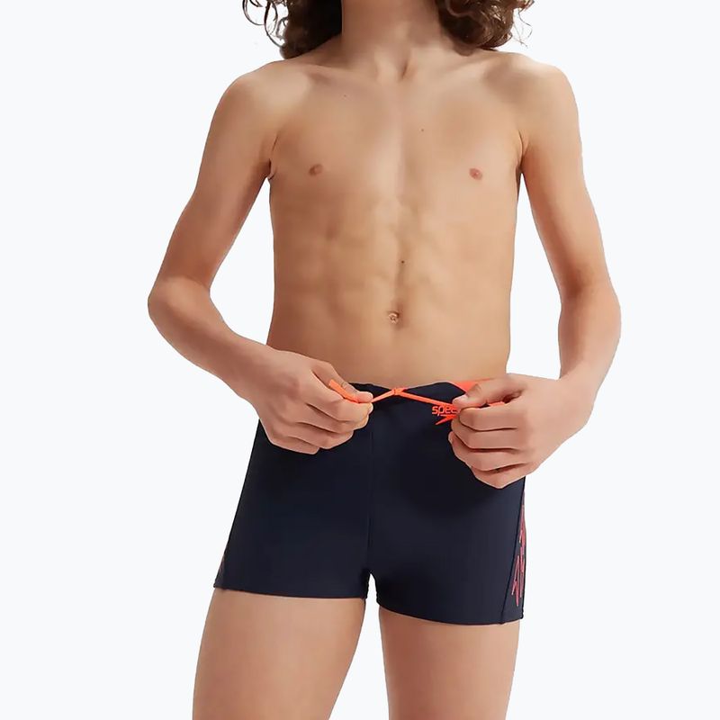 Detské plavecké nohavičky Speedo Hyper Boom Logo Splice navy/orange 13