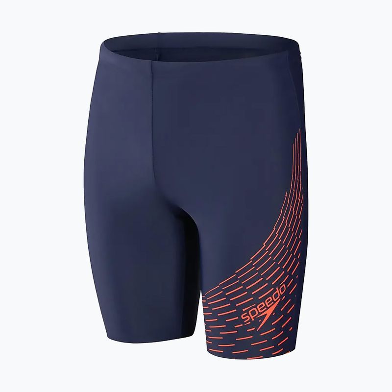 Pánske plavky Speedo Medley Logo navy/orange 4