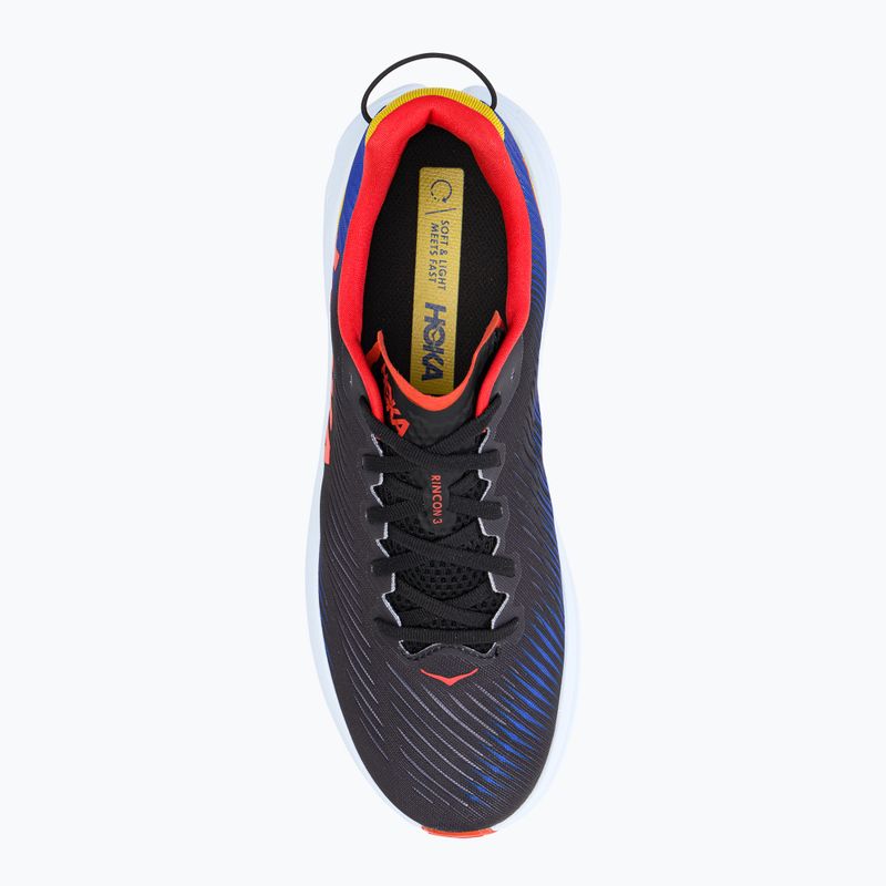 Pánska bežecká obuv HOKA Rincon 3 black-blue 1119395-BDGB 5